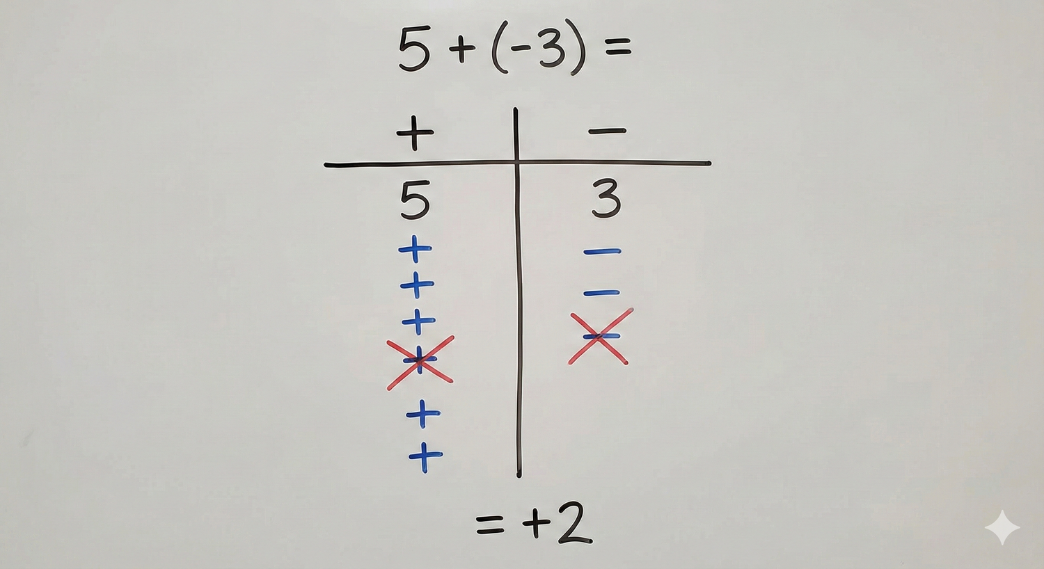 Adding integers using T Chart
