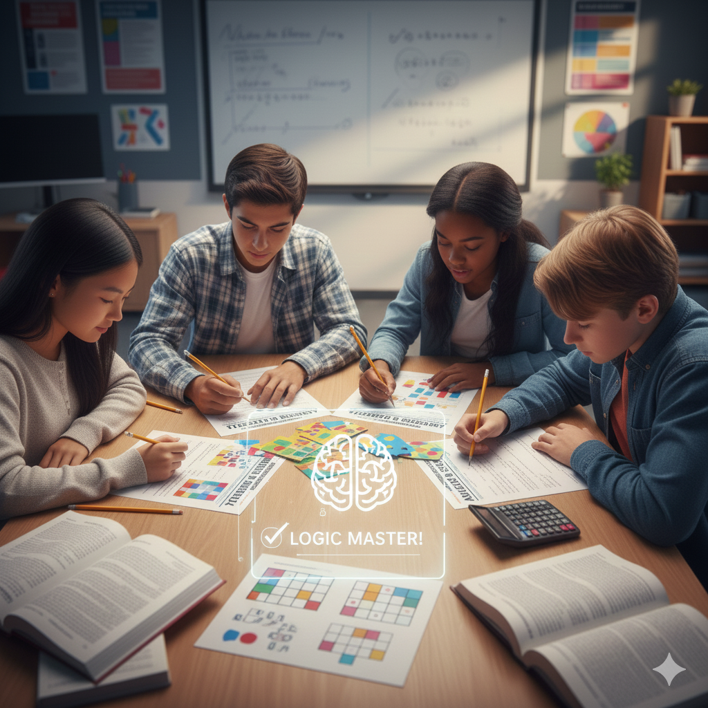 Logical reasoning worksheets