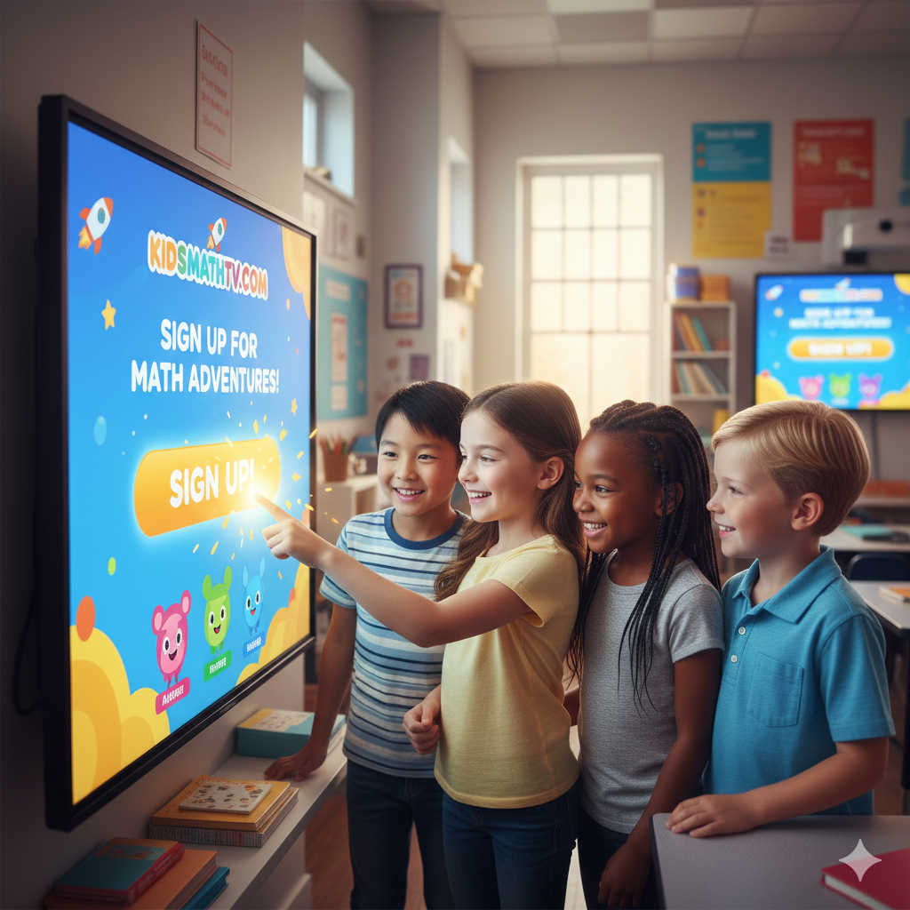 Sign Up for KidsMathTV